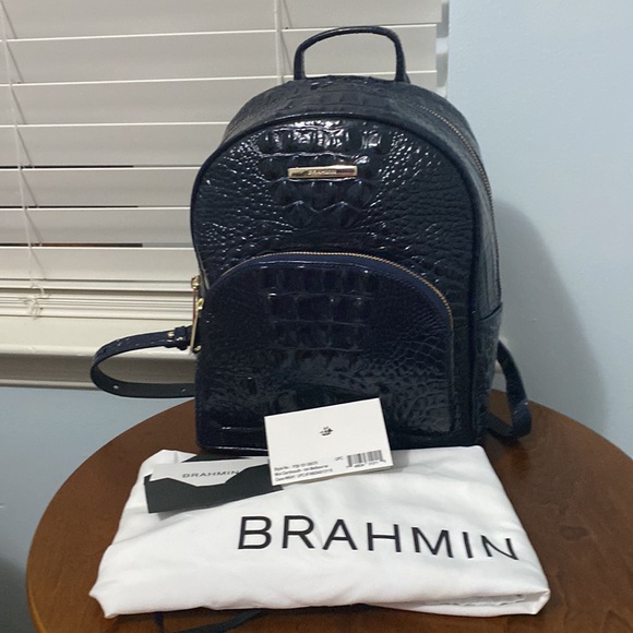 BRAHMIN MINI DARTMOUTH BACKPACK & ADY WALLET INK MELBOURNE - Picture 6 of 10